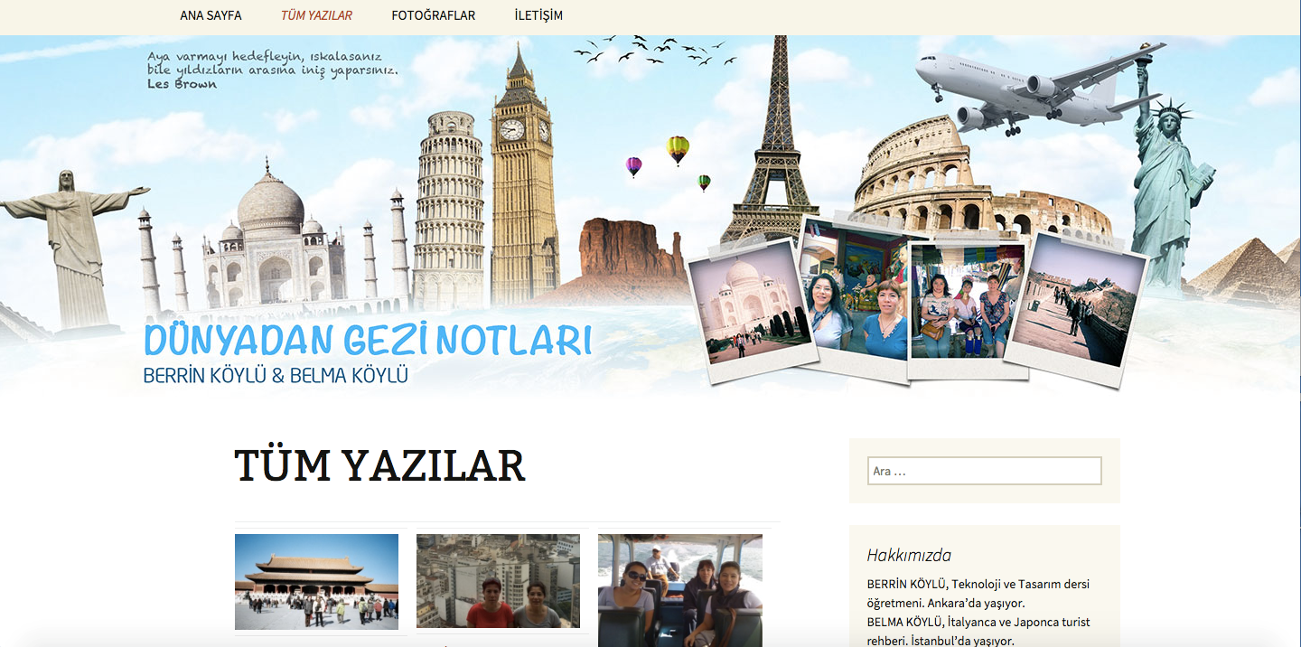 Dünyadan Gezi Notları Dünyadan Gezi Notları