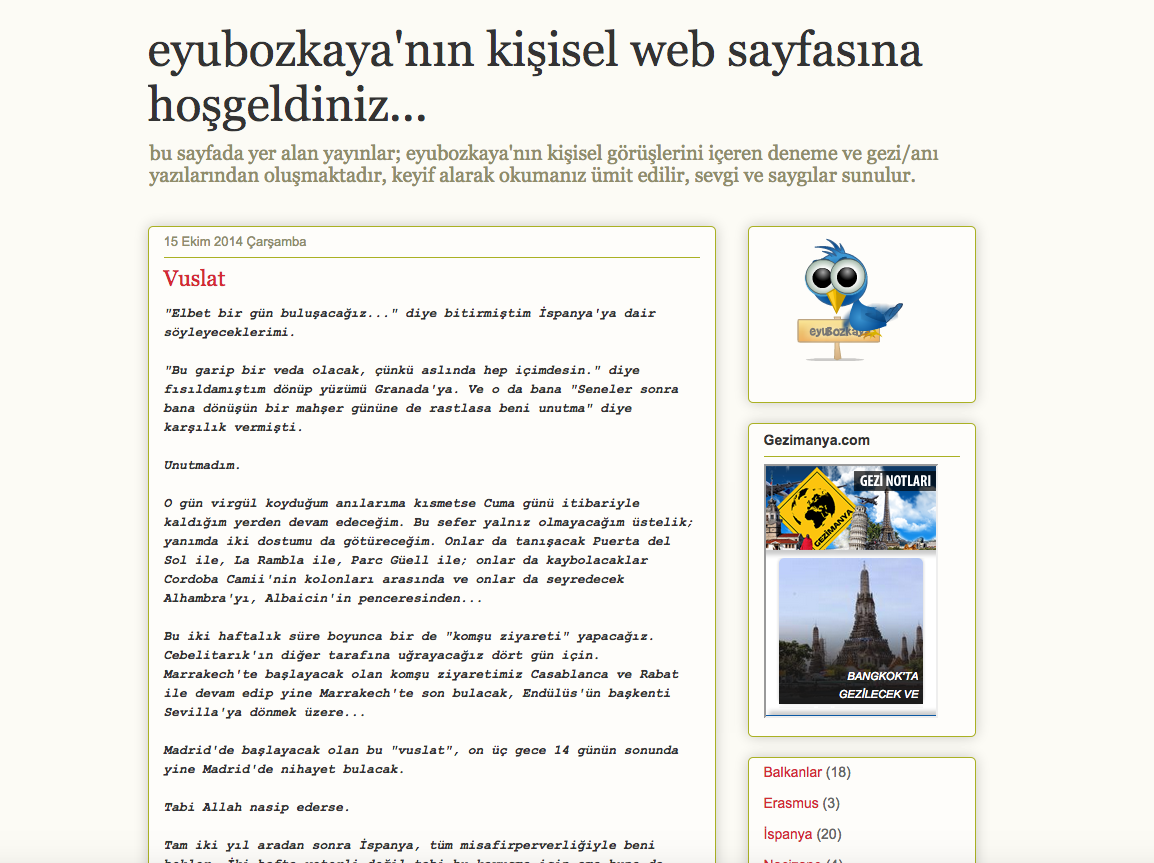 Naçizane Bir Seyahatname