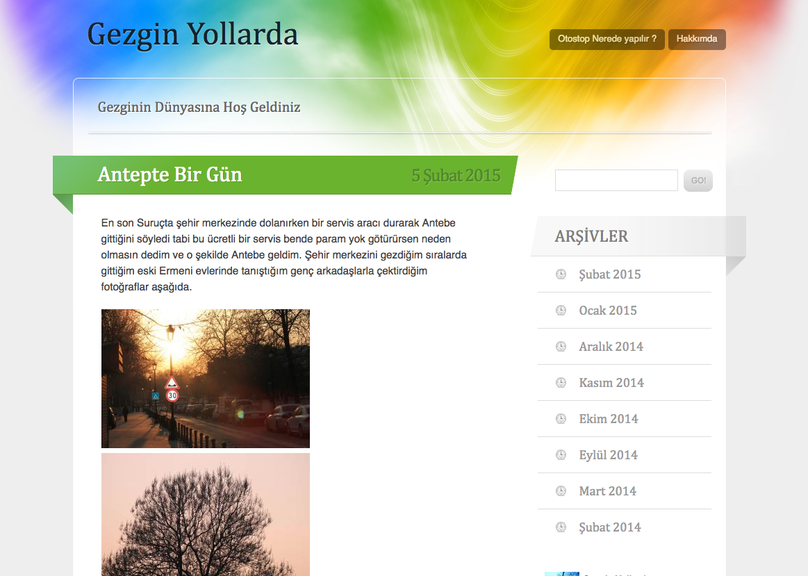 Gezgin Yollarda Gezgin Yollarda