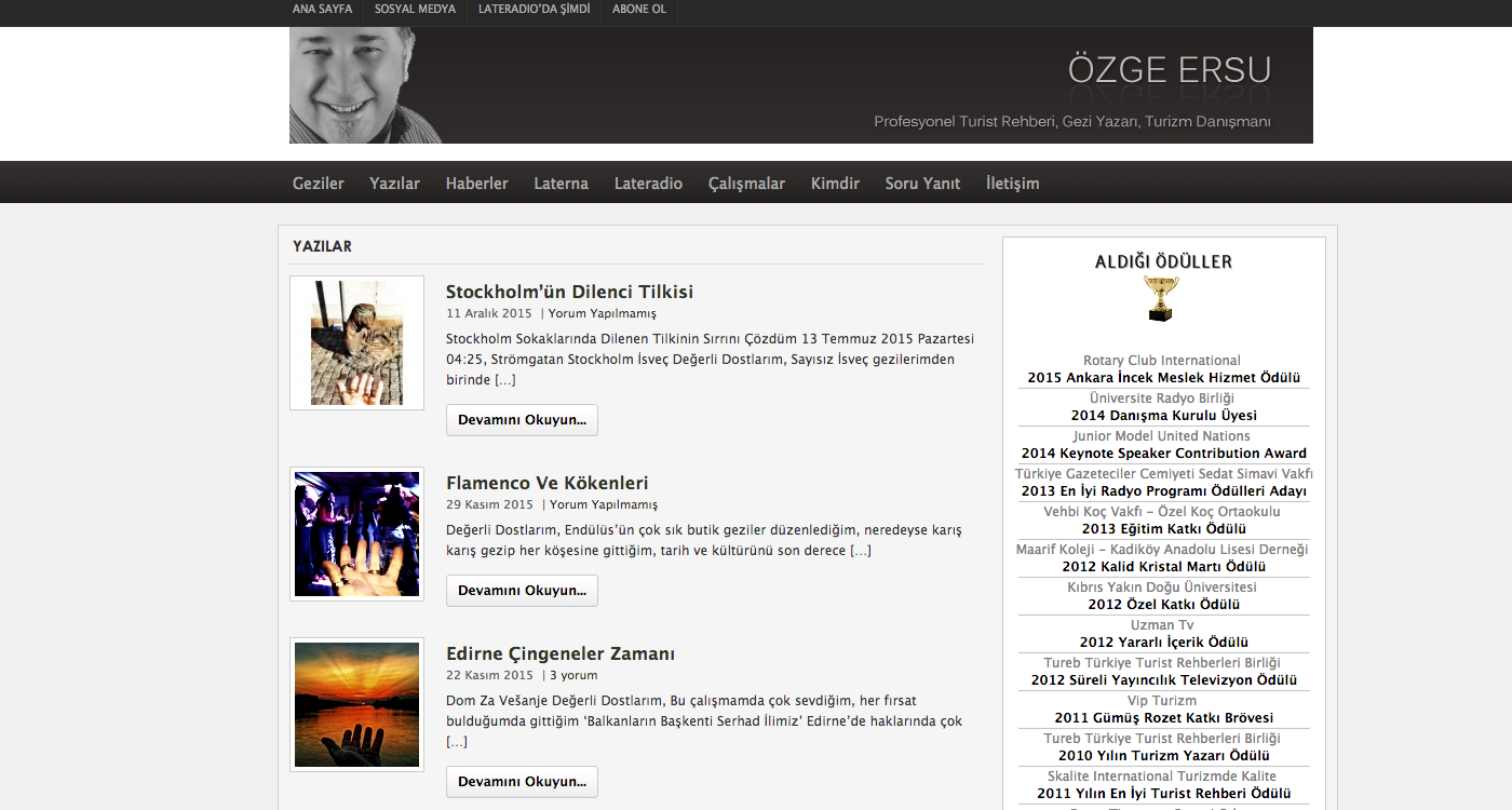 Özge Ersu - Gezi Yazıları Özge Ersu - Gezi Yazıları