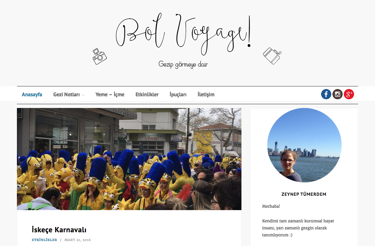 Bolvoyage: Gezip görmeye dair.