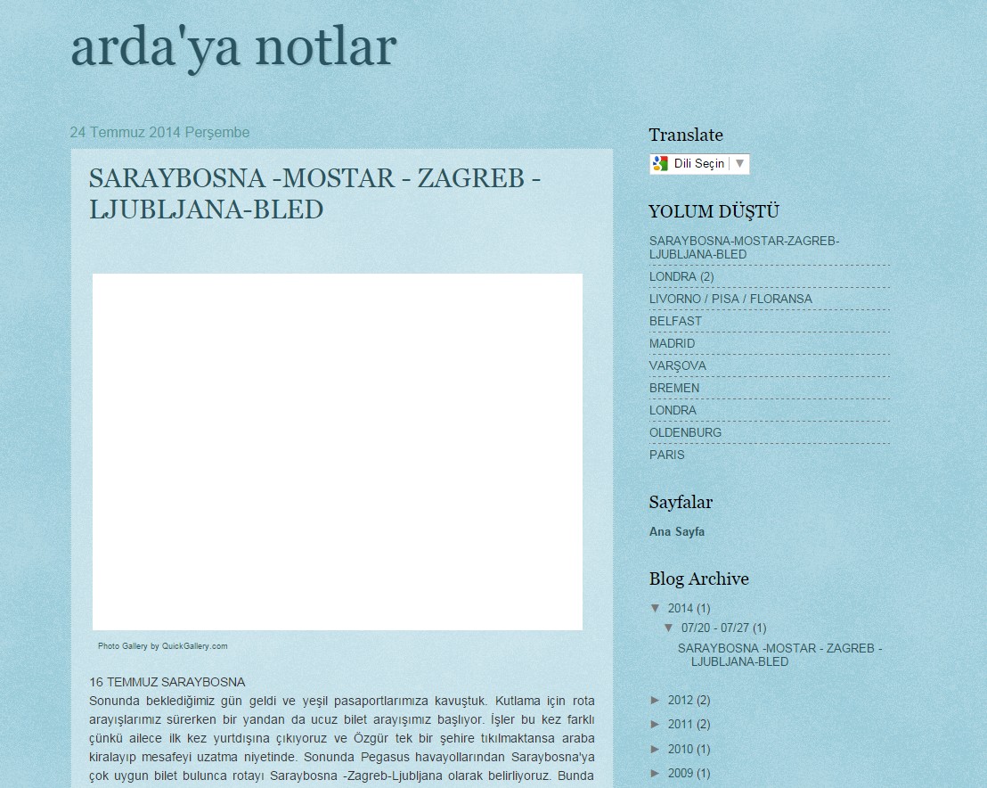 Arda'ya Notlar