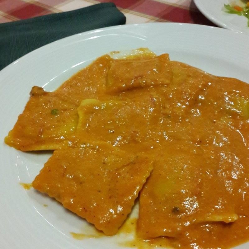 Domates Soslu,Ispanaklı Ravioli