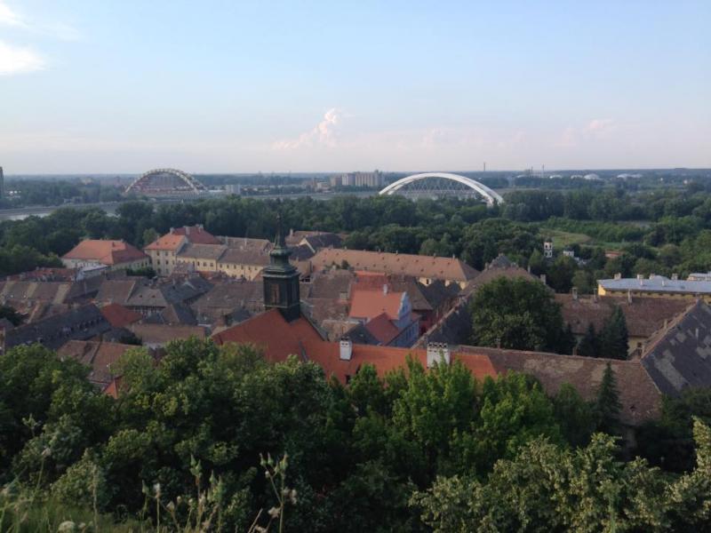 Petrovaradin Kalesi Terasından Petrovaradin Kasabası
