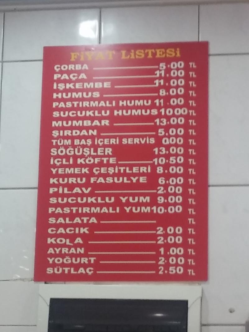 Kuru Köprü Kelle Paça Fiyat Listesi