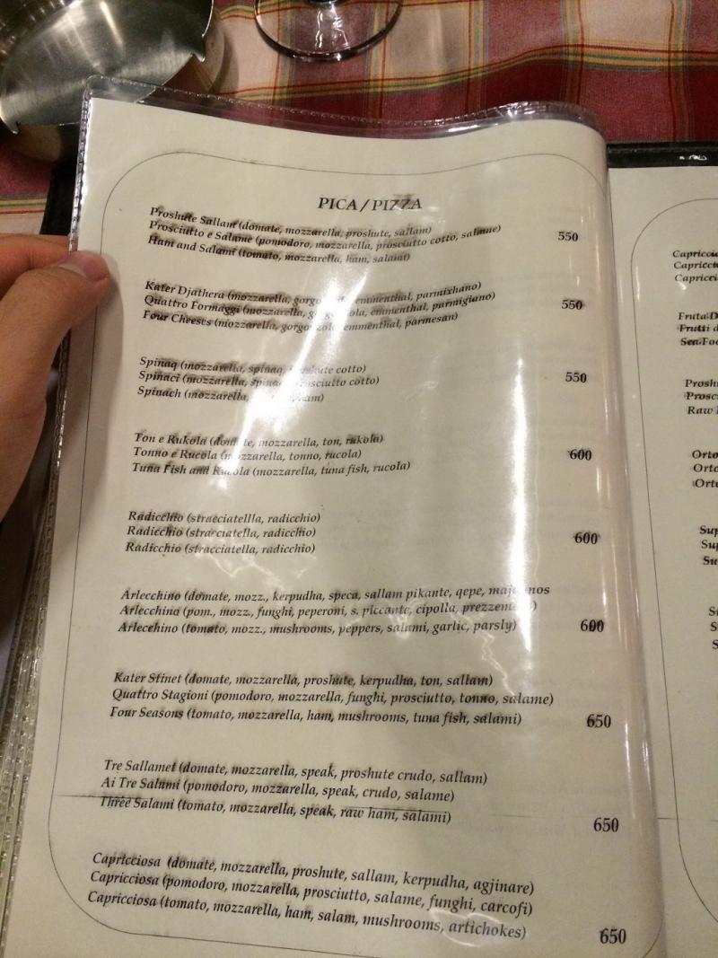 Taiwan Pizza Fiyatları