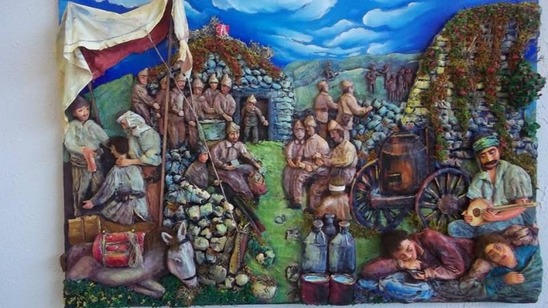 Eşimin yaptığı kitre tablo.