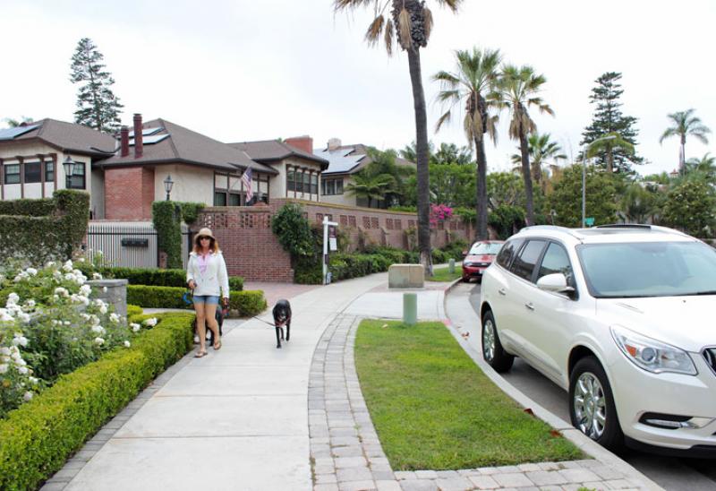 Coronado Adası sokaklari