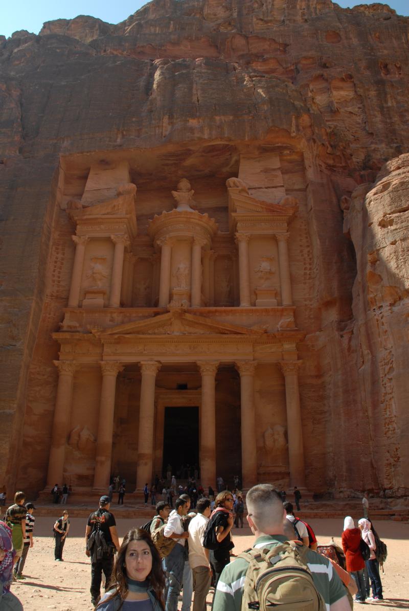Al-Khazneh'in genel görüntüsü