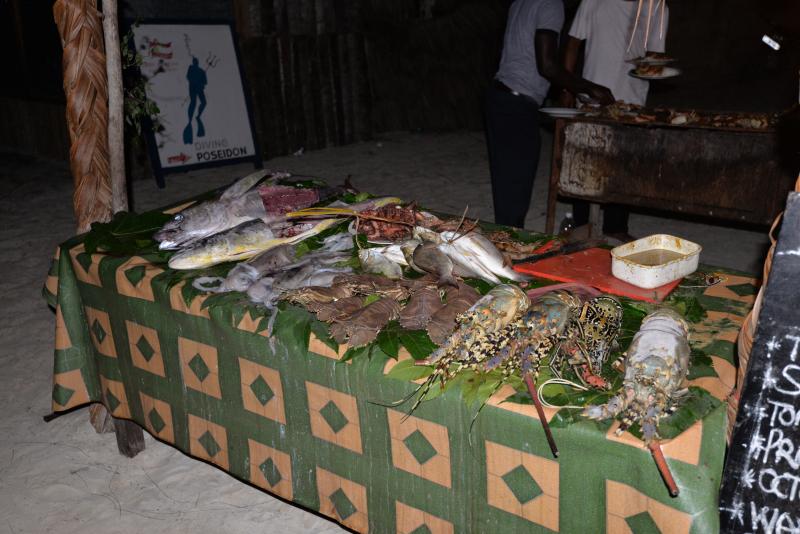 Nungwi'de deniz ürünleri ziyafeti