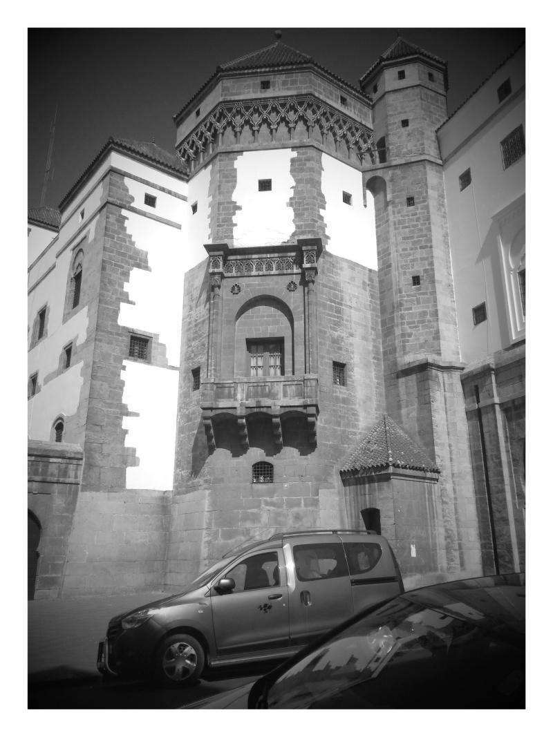 Eski şehir Medina'da bir bina