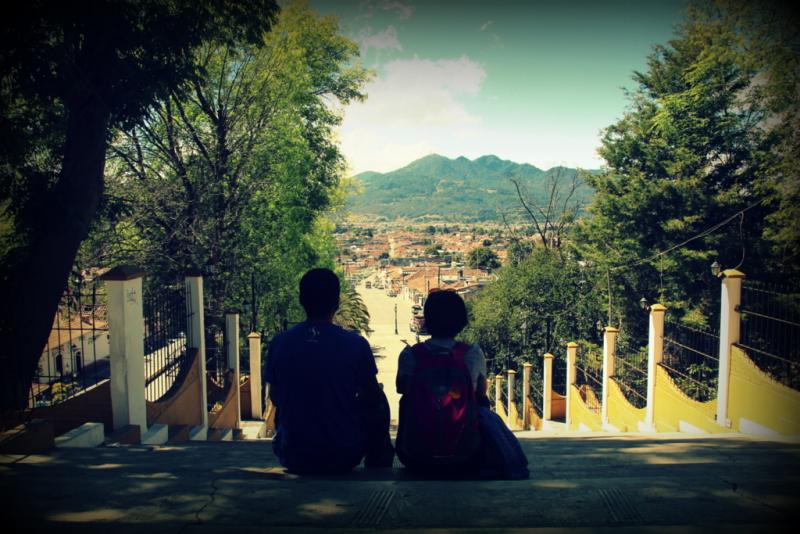 San Crsitobal'e tepeden bakış