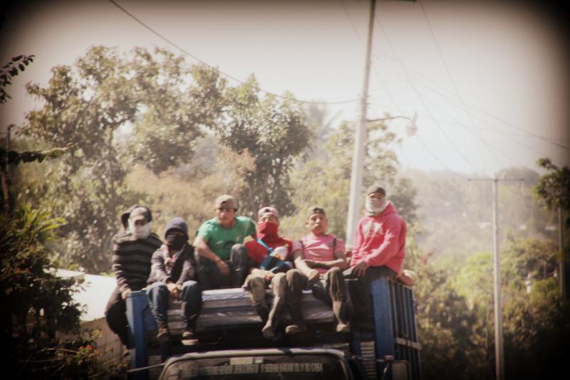 Chiapas'da yol manzaraları