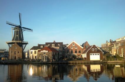 Haarlem&#039;de gün batımı 