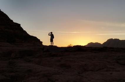 Kızıl vadide gün batımı 