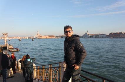 Venedik, büyük kanalın hemen arkası 