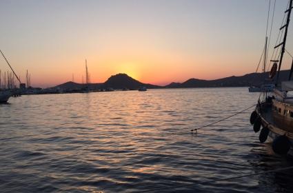 Yalıkavak&#039;ta günbatımı 