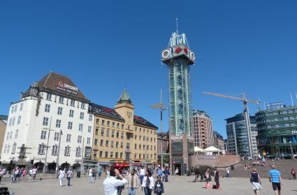 Oslo&#039;da sıcak bir yaz günü 