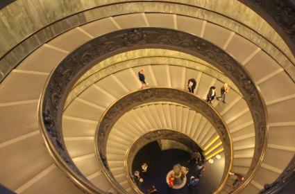 Vatikan Müzeleri İçi Döner Merdivenler 