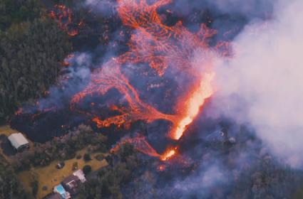 ABD&#039;nin Hawaii eyaletinde bulunan Kilauea Yanardağı faaliyete geçti 