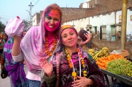 Vrindavan&#039;da Holi Festivali Kutlamaları 