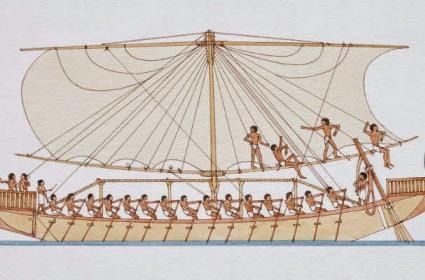 İlk yelkenliler nerede inşa edilmiştir? 